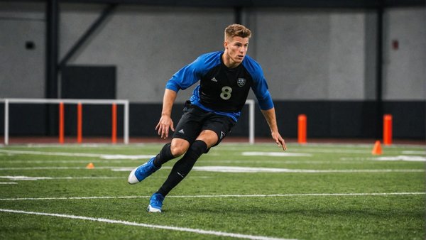 How can football players improve their agility through targeted training drills?