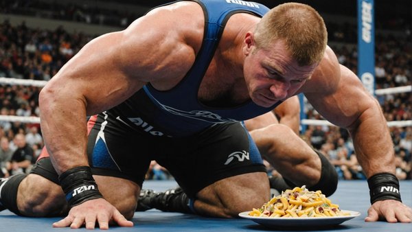 How can wrestlers optimize their diet to maintain weight and muscle mass?